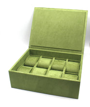Carica l'immagine nel visualizzatore di Gallery, SCATOLA PORTA OROLOGI DA 8 POSTI