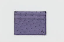 Carica l'immagine nel visualizzatore di Gallery, Porta Carte di Credito Slim in Vero Struzzo Premium
