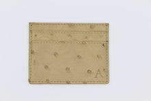 Carica l'immagine nel visualizzatore di Gallery, Porta Carte di Credito Slim in Vero Struzzo Premium