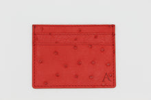 Carica l'immagine nel visualizzatore di Gallery, Porta Carte di Credito Slim in Vero Struzzo Premium
