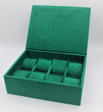 Carica l'immagine nel visualizzatore di Gallery, SCATOLA PORTA OROLOGI DA 8 POSTI