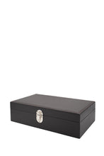 Carica l'immagine nel visualizzatore di Gallery, SCATOLA PORTA OROLOGI DA 10 POSTI IN VERA PELLE MARTELLATA